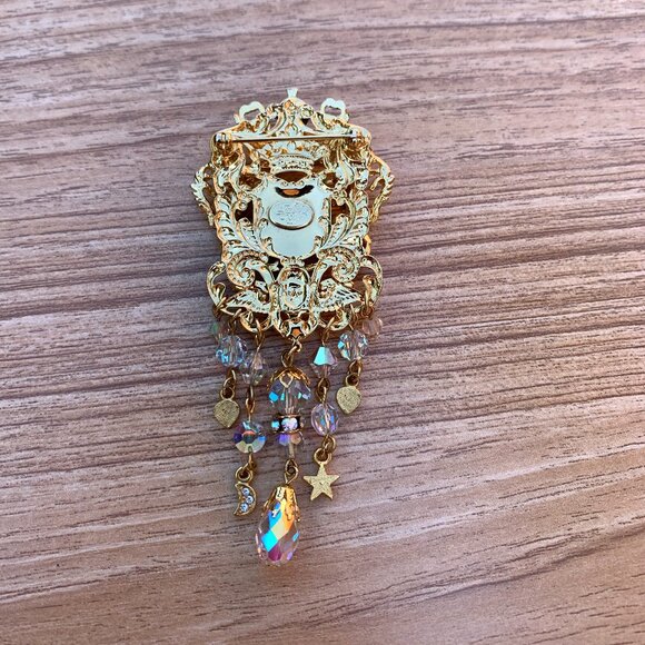 Rare Vintage Kirks Folly Coat of Arms Brooch - Picture 6 of 7